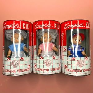 Vintage Dead stock Campbell’s Kids Junior Series Collectible Dolls